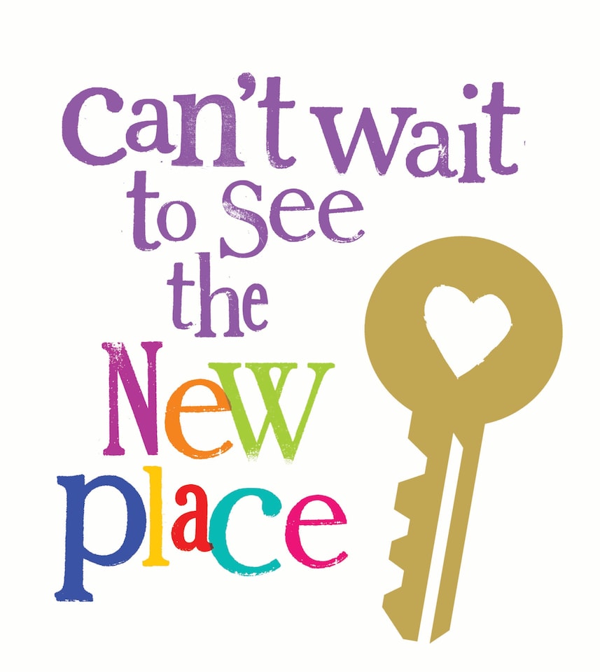 image 1 of Brightside 'Can't Wait To See The New Place' New Home Card