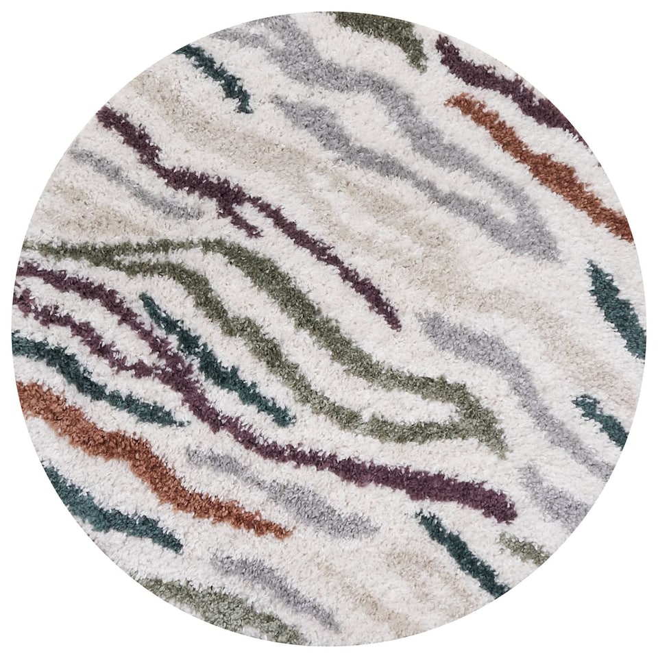 image 1 of The Rugs Moodi Collection Abstract Design Shaggy Soft High Pile Living Room Floor Rug and Runner