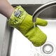 image 4 of Steam Stop™ Waterproof Silicone Single Oven Glove Green