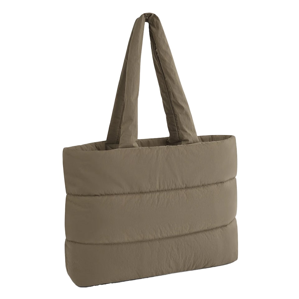 image 1 of Bagbase Plain Quilted Tote Bag | Green | Earthy Green | 1