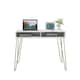 image 5 of Novogratz Athena Desk in White Marble
