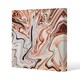 image 1 of Pink Rippled Marble (Canvas Print) 46 x 46 x 4cm
