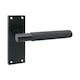 image 6 of Golden Grace 1 Pair Victorian T-Bar Knurled Door Handle Matt Black Finish with Spindle and Screws - 120 x 40mm