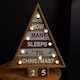 image 10 of 42cm Wooden Christmas Countdown Decoration with 10 Warm White LEDs