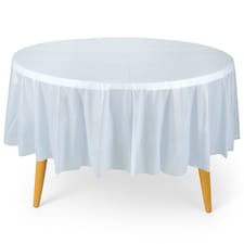 Disposable Plastic Table Cover, Waterproof Tablecloth - 84 Inch