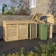 image 2 of Rowlinson Quadruple Bin Store Brown