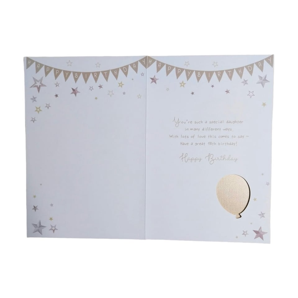 image 1 of To a special Daughter You're 18 Balloon Boutique Greeting Card