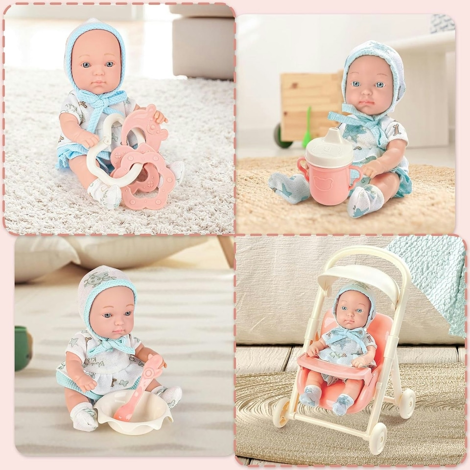 image 1 of My First Baby Doll Set with Accessories – Realistic Baby Doll for Toddlers with Interactive Features