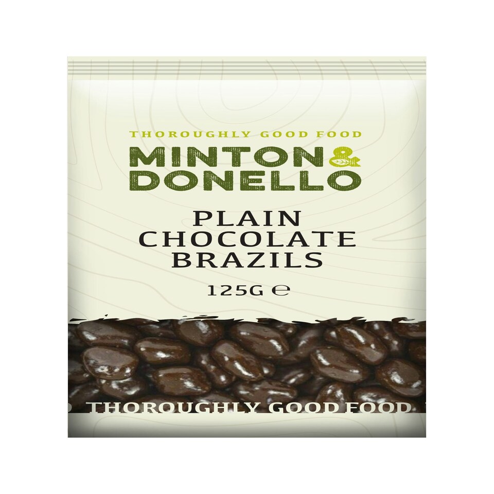 image 1 of Minton & Donello Plain Chocolate Brazil Nuts 6 x 125g