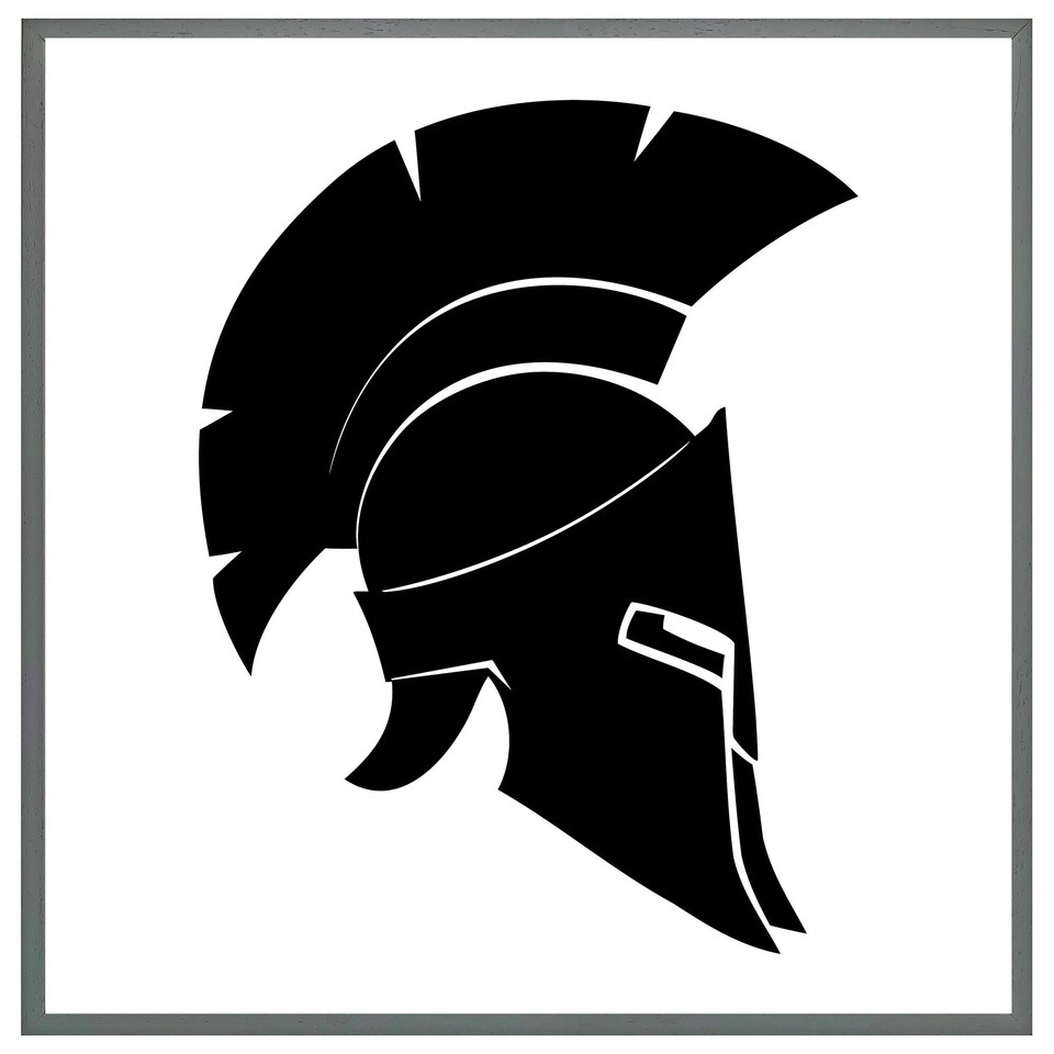 image 1 of Roman helmet (Picture Frame) Black | XS