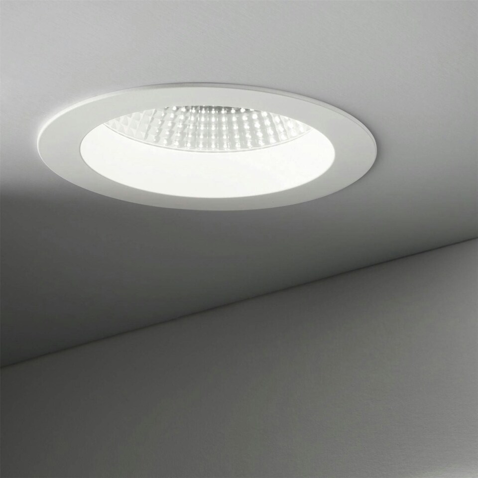 image 1 of Basic LED 1 Light Recessed Spotlight White IP44