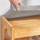 image 9 of SoBuy FSR49-N,Compact Bamboo Shoe Storage Bench with Cushion and Drawer