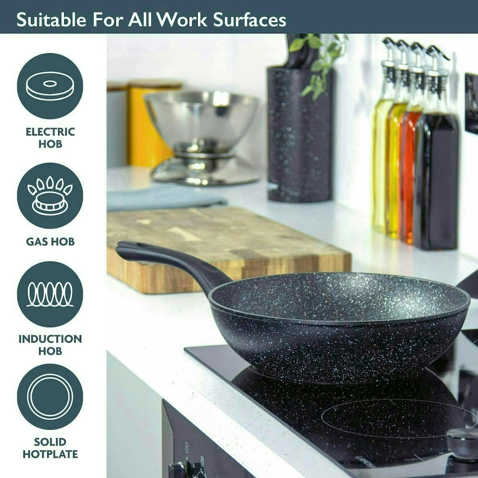 image 1 of Blackmoor 66160 Classic 28cm Non-Stick Induction Wok