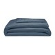 image 1 of Belledorm 540 Thread Count Satin Stripe Duvet Cover Set - Navy - Kingsize