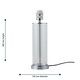 image 7 of Aura - Chrome with Glass Column Table Lamp Base | Chrome | Clear | Medium | 1