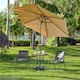 image 3 of Yaheetech Set of 2 Outdoor Texteline Folding Dining Chairs with Backrest-Dark Grey | Grey | Dark Grey | One Size | 1