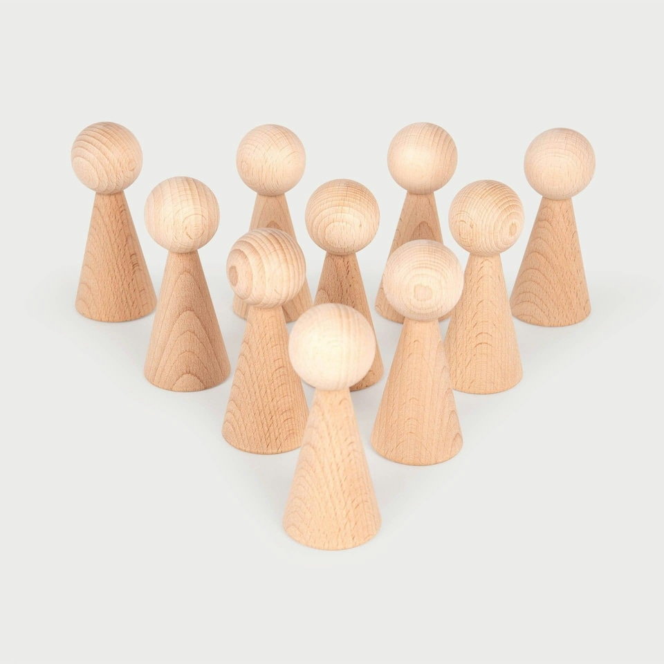 image 1 of Natural Wooden Figures