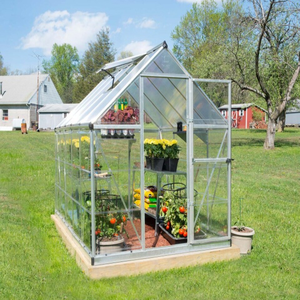 image 1 of Greenhouse Hybrid 6X10- Polycarbonate - L306 x W185 x H208 - Silver