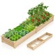 image 1 of COSTWAY Wooden Raised Garden Bed Elevated Planting Bed N/A