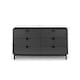 image 8 of Premium Nova 6 Drawer Wide Chest - Storm Grey & Black