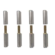 Lift Off Bullet Hinge Weld On Brass Bush 18x135mm Heavy Duty Door Hatch 4PK | Silver