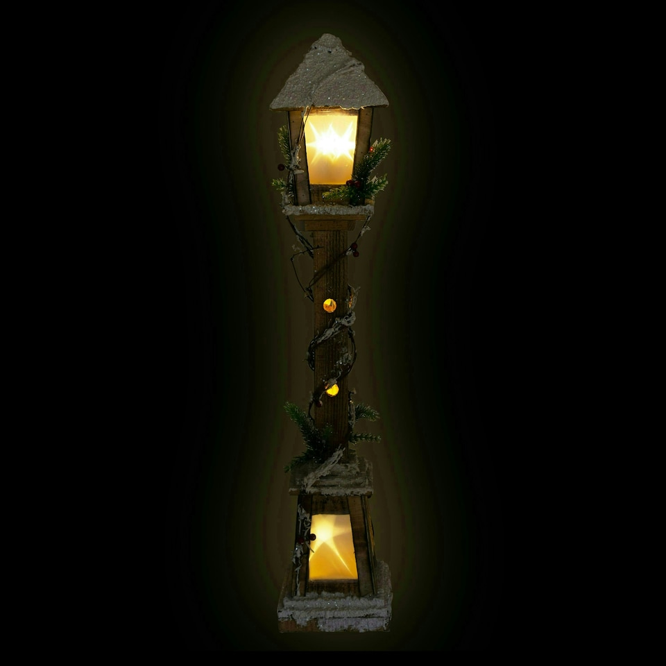 image 1 of The Christmas Workshop 71200 Snow Topped Wooden Lamppost