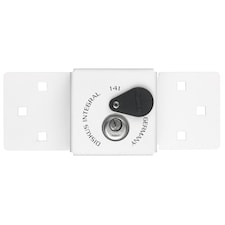Abus Mechanical 141/200 Diskus Integral Van Lock White & 26/70mm Diskus Padlock | Multi | Multi Colour | One Size | 1