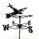 image 1 of Mini Spitfire Weathervane - Steel - L38 x W38 x H52 cm - Black