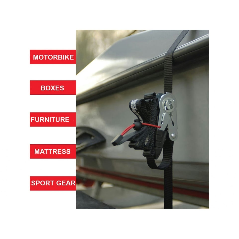 image 1 of Master Lock Spring Clamp Tie-down - Multi Colour - 4.25m (Pack of 4) Multi | 4.25m (Pack of 4)
