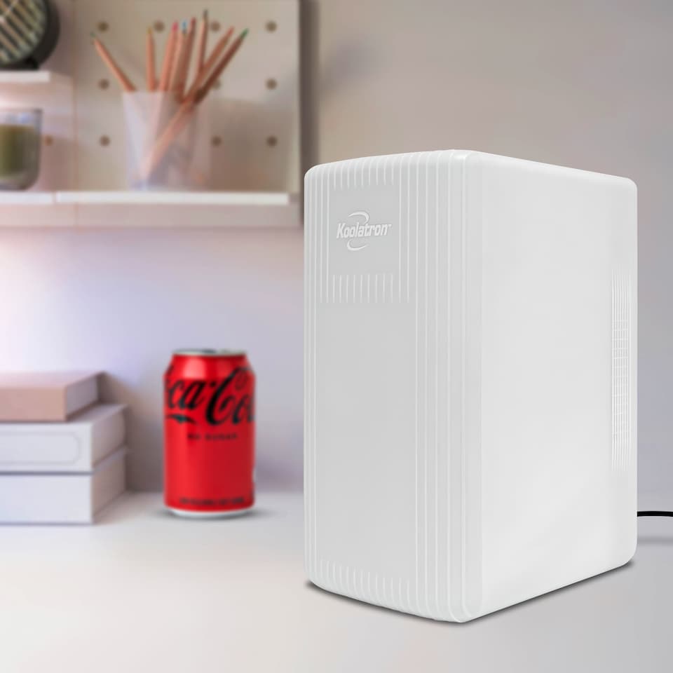 image 1 of Koolatron 6L/8 Can Portable Mini Fridge | AC/DC Cooler & Warmer | White