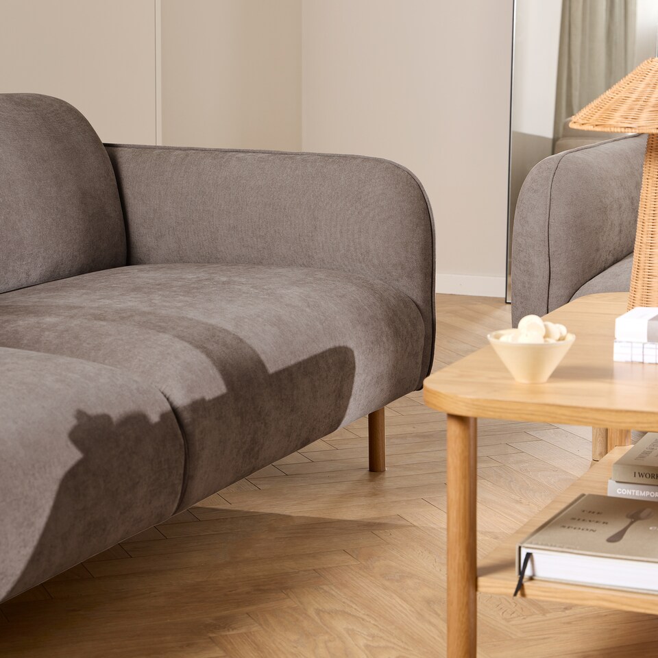 image 1 of Westham 2.5 Seater Sofa in Dusty Brown Fabric