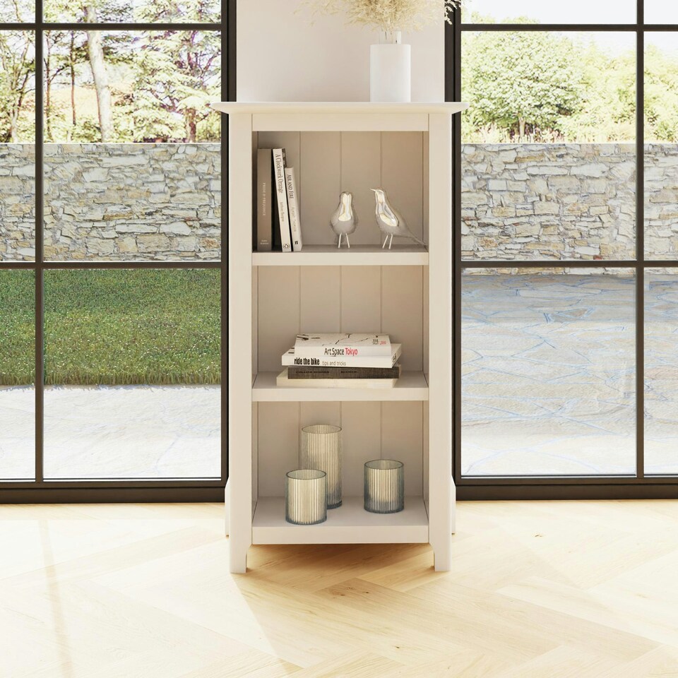 image 1 of Palma 3 Tier Bookcase Pure White White