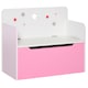 image 1 of HOMCOM Kids Wooden Toy Box Children Storage Chest Bench Organiser Bedroom Pink | 60 x 30 x 50cm