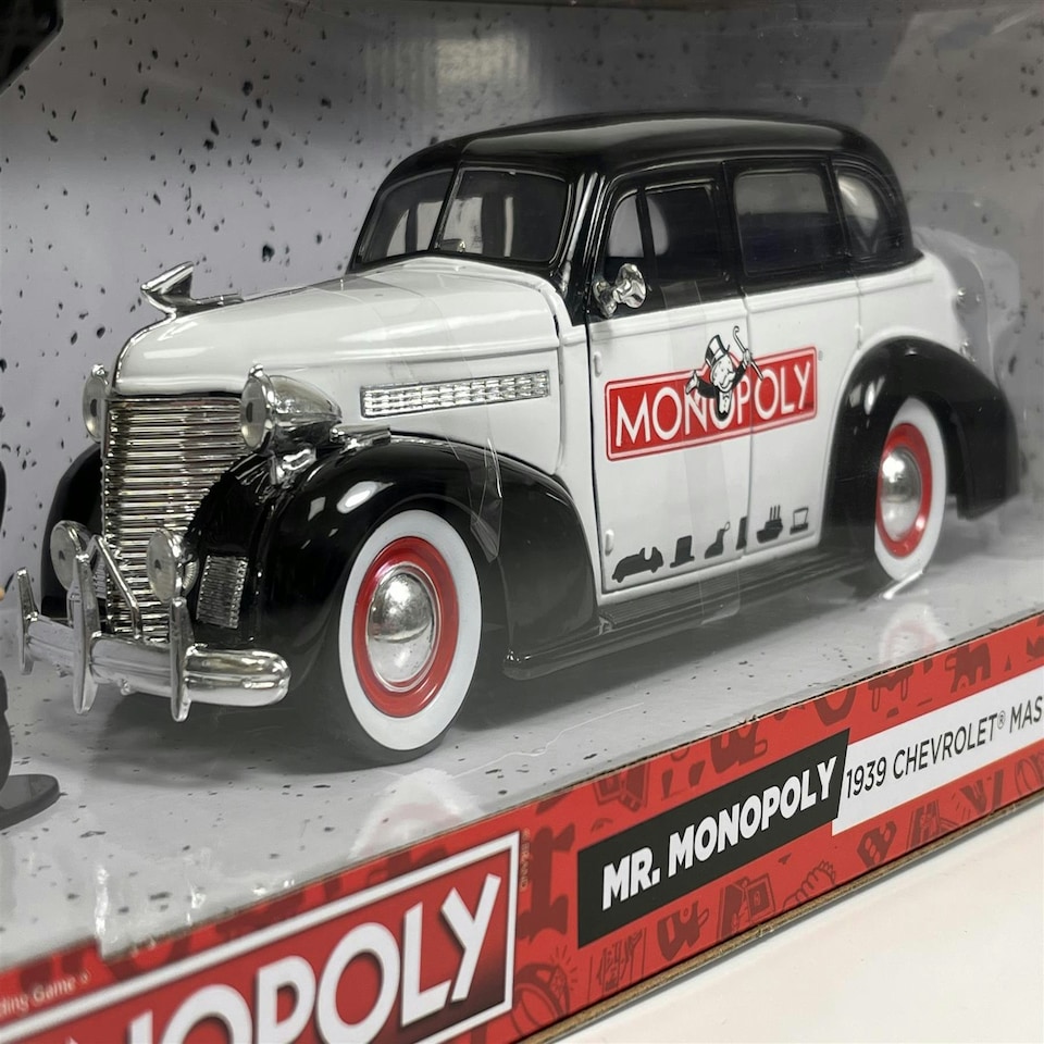 image 1 of Mr Monopoly 1939 Chevrolet Master Deluxe 1:24 Jada 253255048