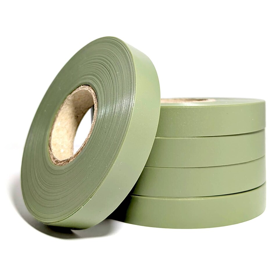 Elixir Gardens Max Tapener Olive Green No. 15 Tying Tapes/Plant Ties, 26m Per Roll x2