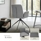 image 4 of Swivel Chair Daya - upholstered, robust fabric, 55.5 x 58 x 87 cm - Set of 6 Grey | Anthracite