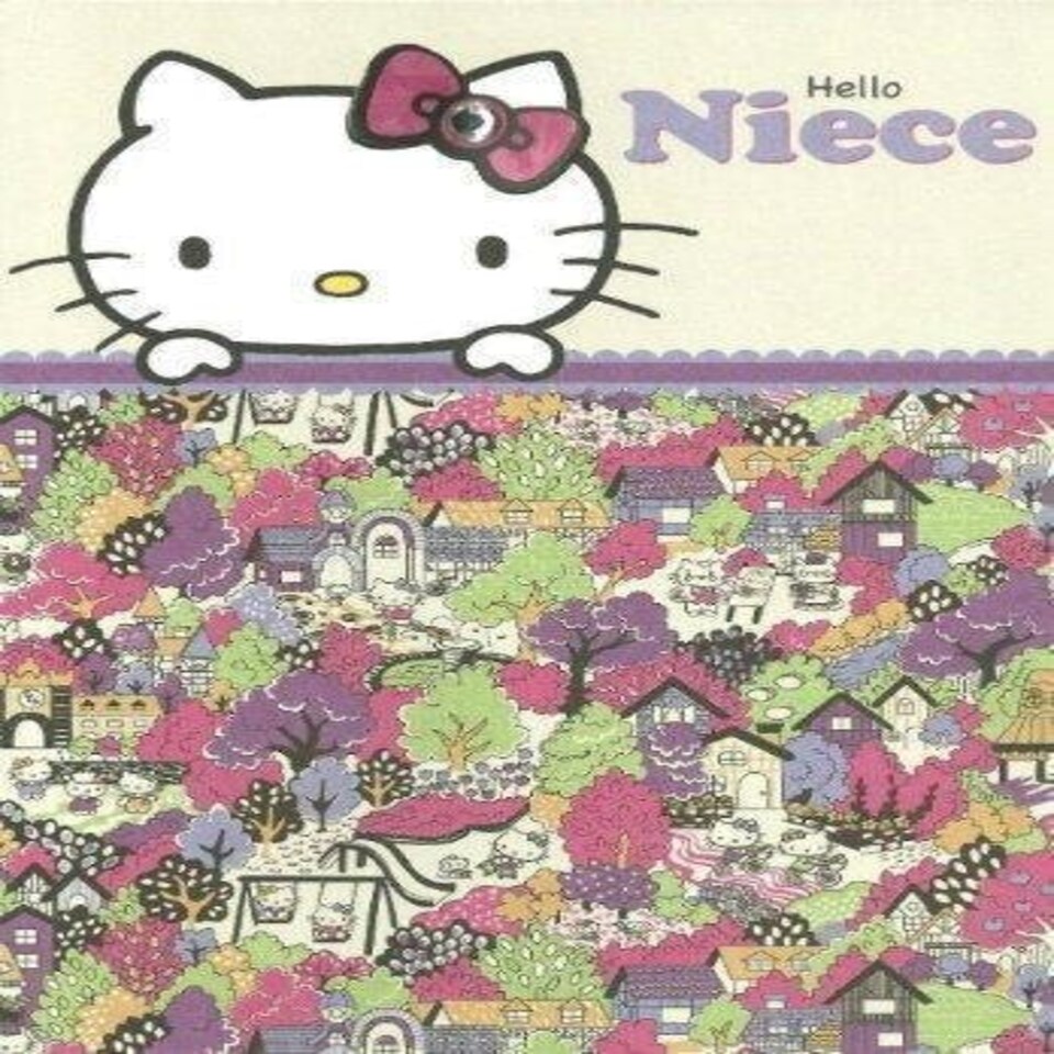 image 1 of Niece Happy Birthday Girl Hello Kitty Greeting Card