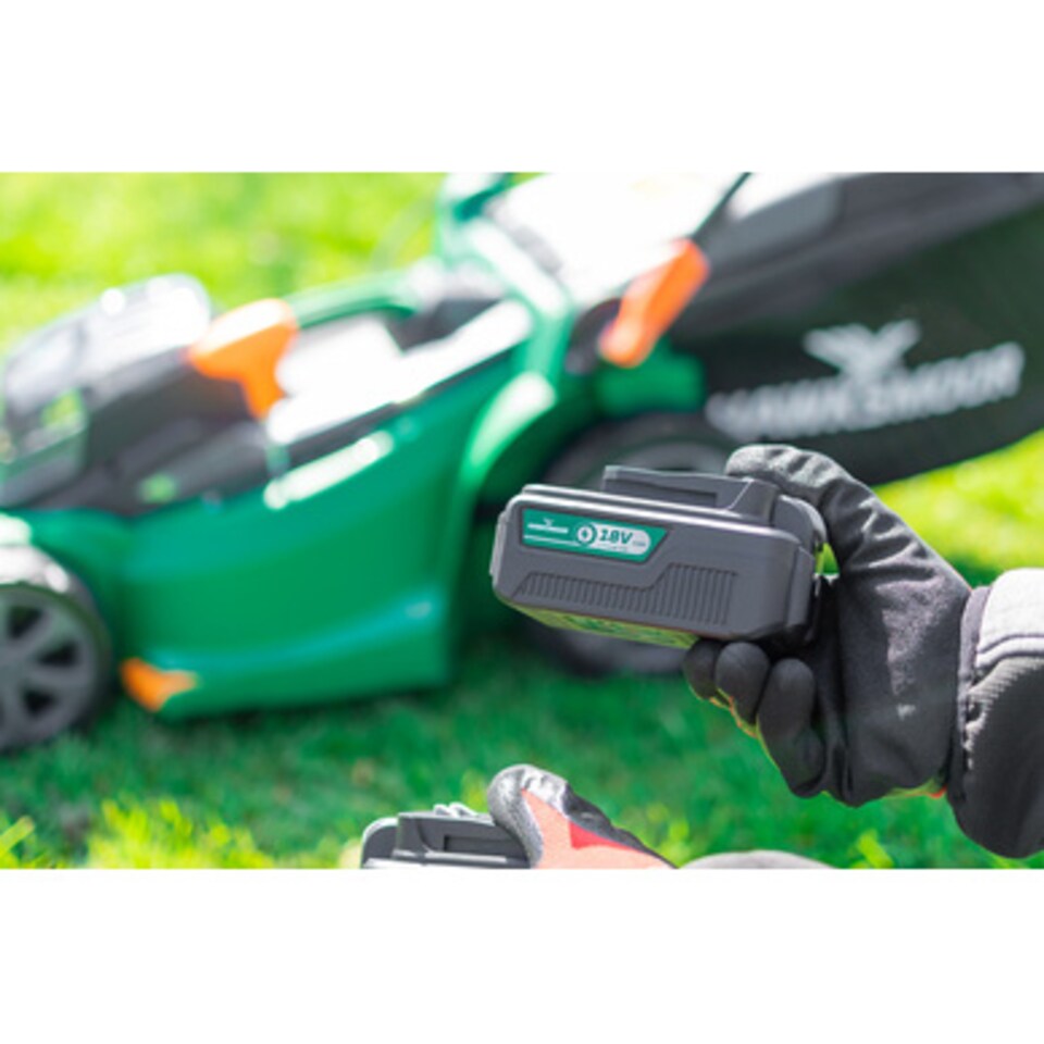 image 1 of Hawksmoor 36V Brushless Cordless Lawnmower 37cm 2 x 4.0Ah