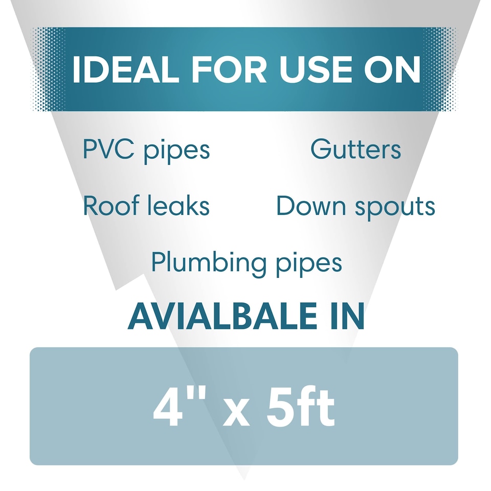 image 1 of Polar TapeSeal Waterproof Repair Tape For Leaks Rubberised | Black | Black | 4 Inch x 5 Foot