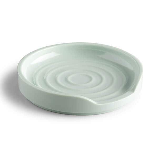 Zeal Melamine Circular Spoon Rest, 12cm in Light Green