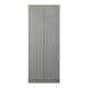 image 1 of Surrey Double Wardrobe in Dusk Grey & Bardolino Oak (Ready Assembled) | Grey | Dusk Grey & Bardolino Oak