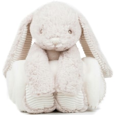 Mumbles Childrens/Kids Cute Plush Rabbit Toy With Blanket - Cream - One Size