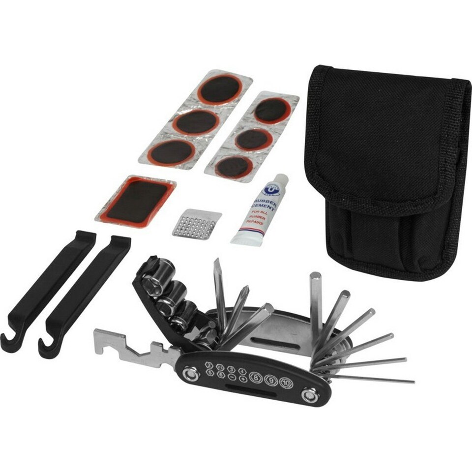 Bullet Wheelie Bicycle Repair Kit - Black - 7.5 x 10.5 x 4.5 cm