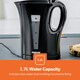 image 5 of GEEPAS 2 Slice Toaster, 1.7L Kettle & 20L Microwave Oven Combo Black