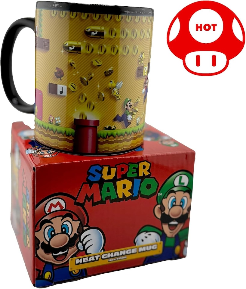 image 1 of Super Mario Gold Coin Rush Heat Changing Mug