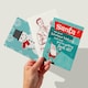 image 2 of Funny Rude Christmas Cards Set of 8 - A6 Size - Adult Humour Cheeky Xmas Designs