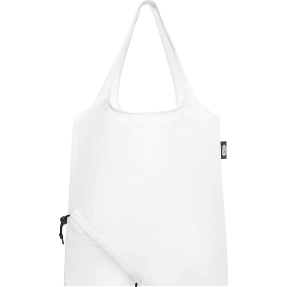 image 1 of Bullet Sabia Recycled Packaway Tote Bag - White - One Size | White