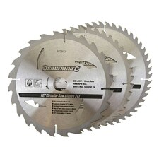 Silverline - TCT Circular Saw Blades 24, 40, 48T 3pk