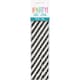 image 2 of Pack of 10 Black Striped Paper Straws
