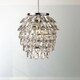 image 2 of Pineapple - Chrome and Clear Jewelled Pendant Lightshade | Clear | Chrome | Medium | 1